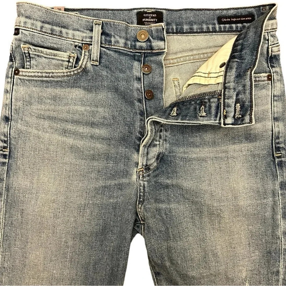 Citizens of Humanity COH Olivia High Rise Slim Ankle Backroad Denim Size 28 - Picture 5 of 14